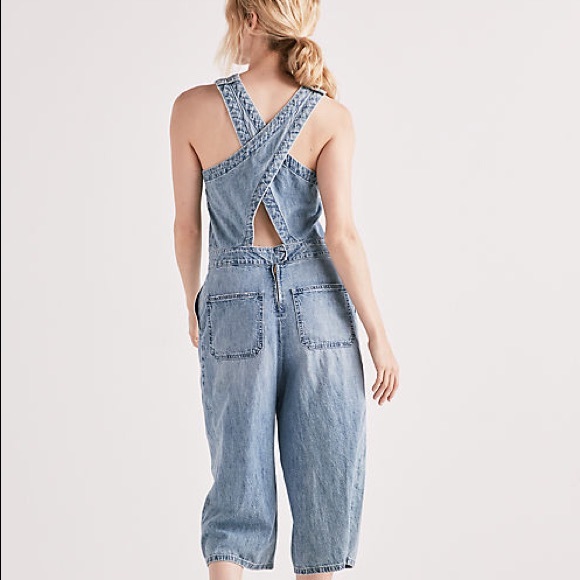 lucky brand denim jumpsuit